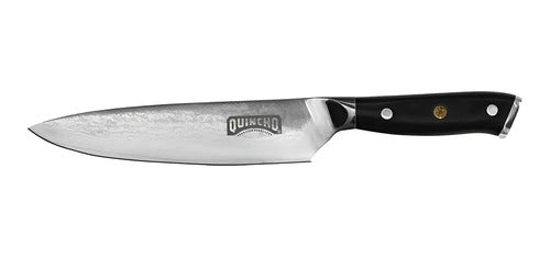 Cuchillo Acero Damasco Martillado 8 Pulgadas + Grabado Láser