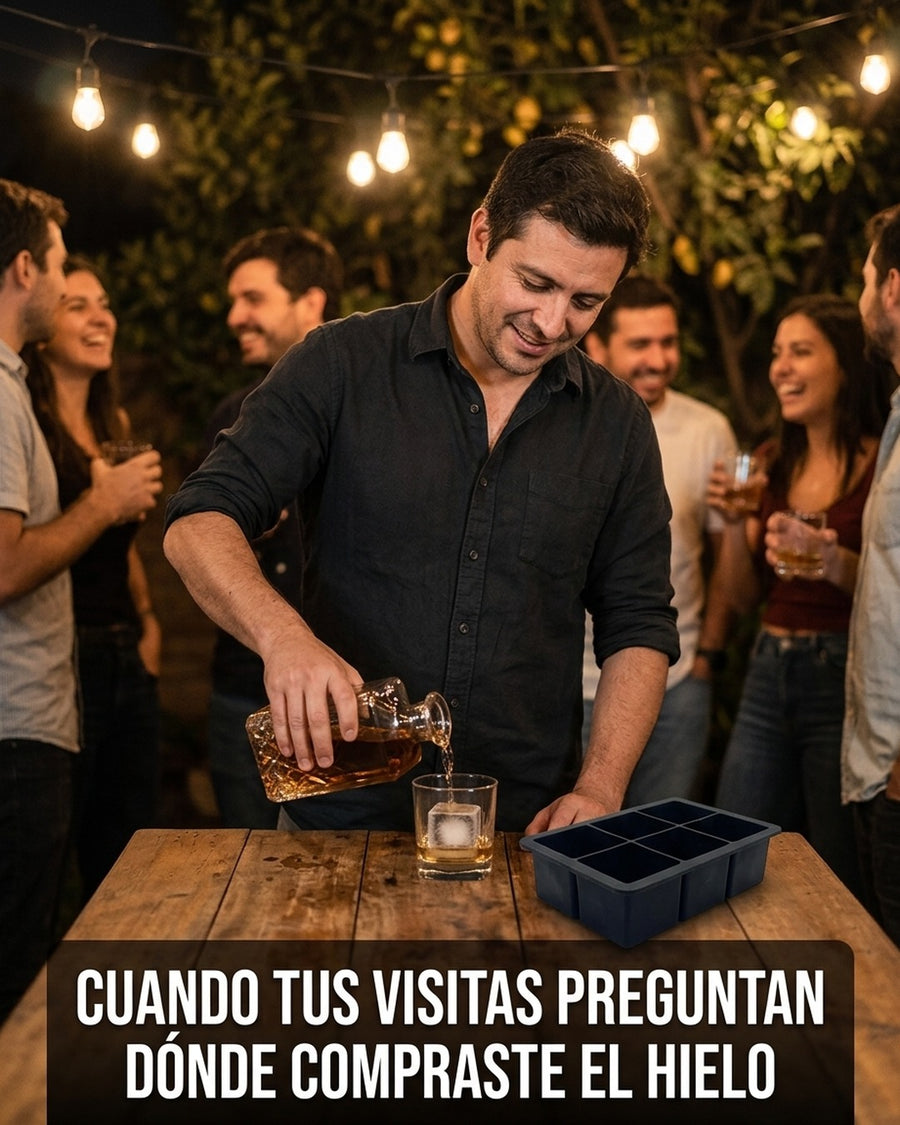Cubetera 6 Cubos De Hielo Wayu Hielo Grande Premium Tragos