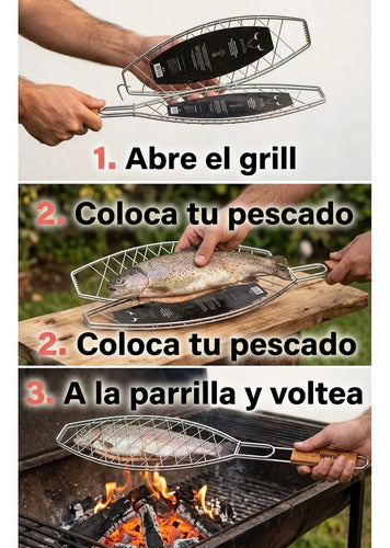 Grill Para Pescado Wayu Cocina Asado Parrilla Bbq