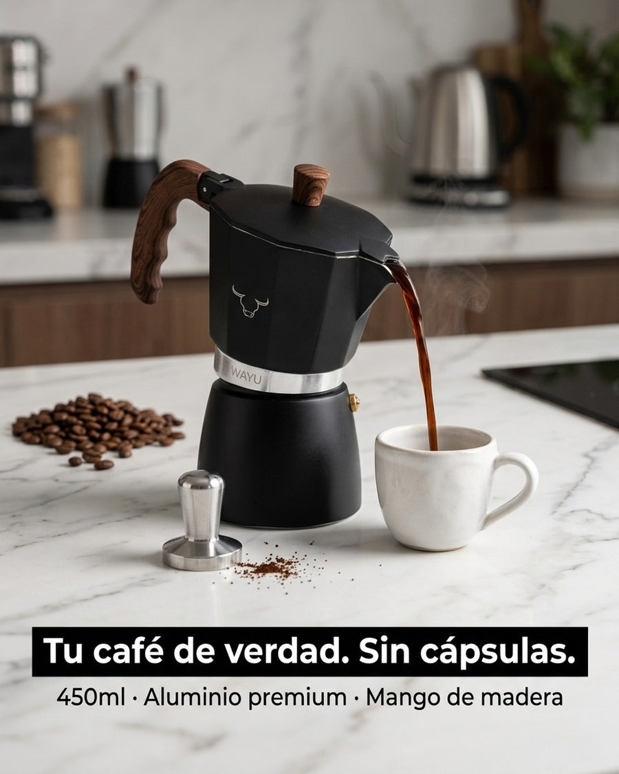 Cafetera Italiana Wayu 450ml