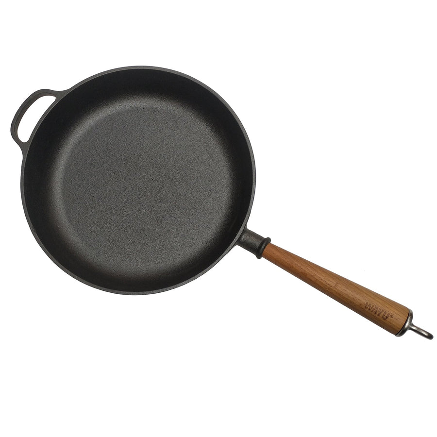Sartén Hierro Fundido 28cm Wayu Parrilla Asado Bbq Cocina