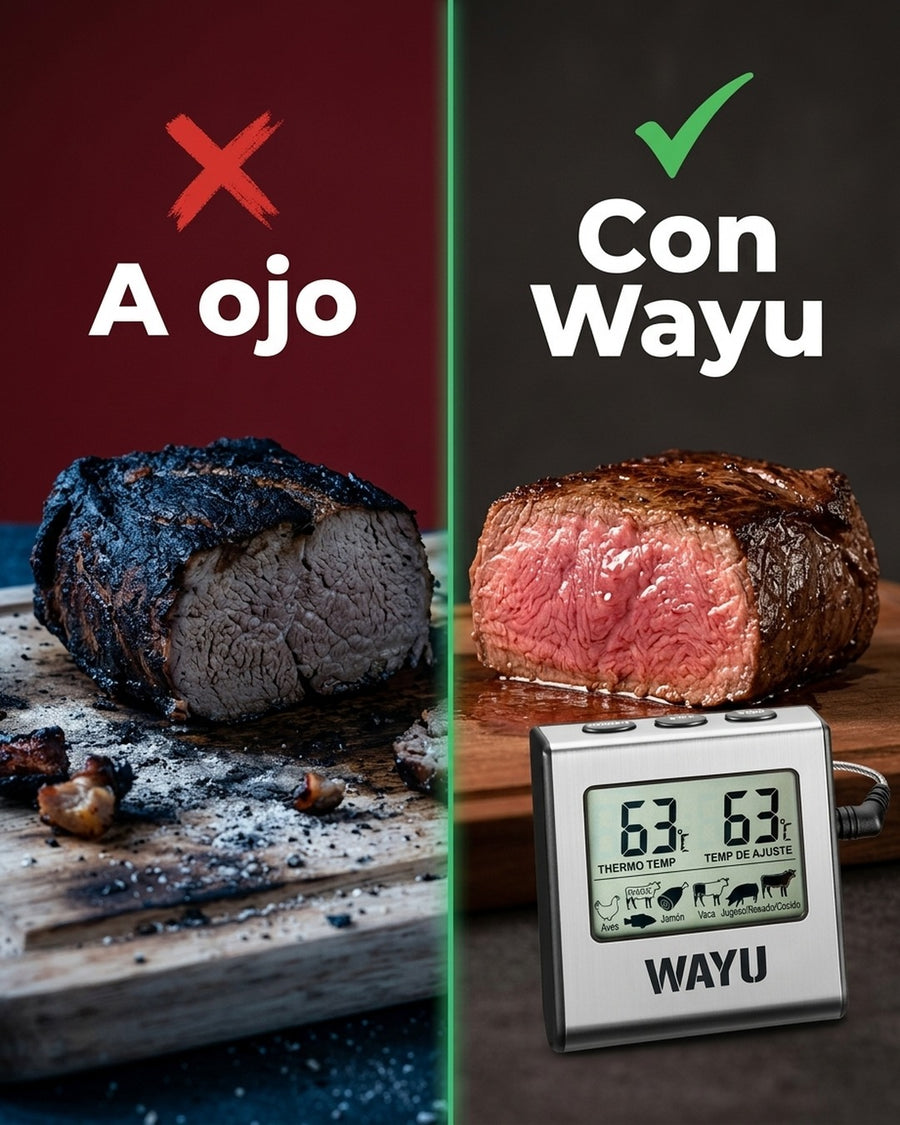 Termómetro Digital Para Carnes Wayu Asado Parrilla Ahumado