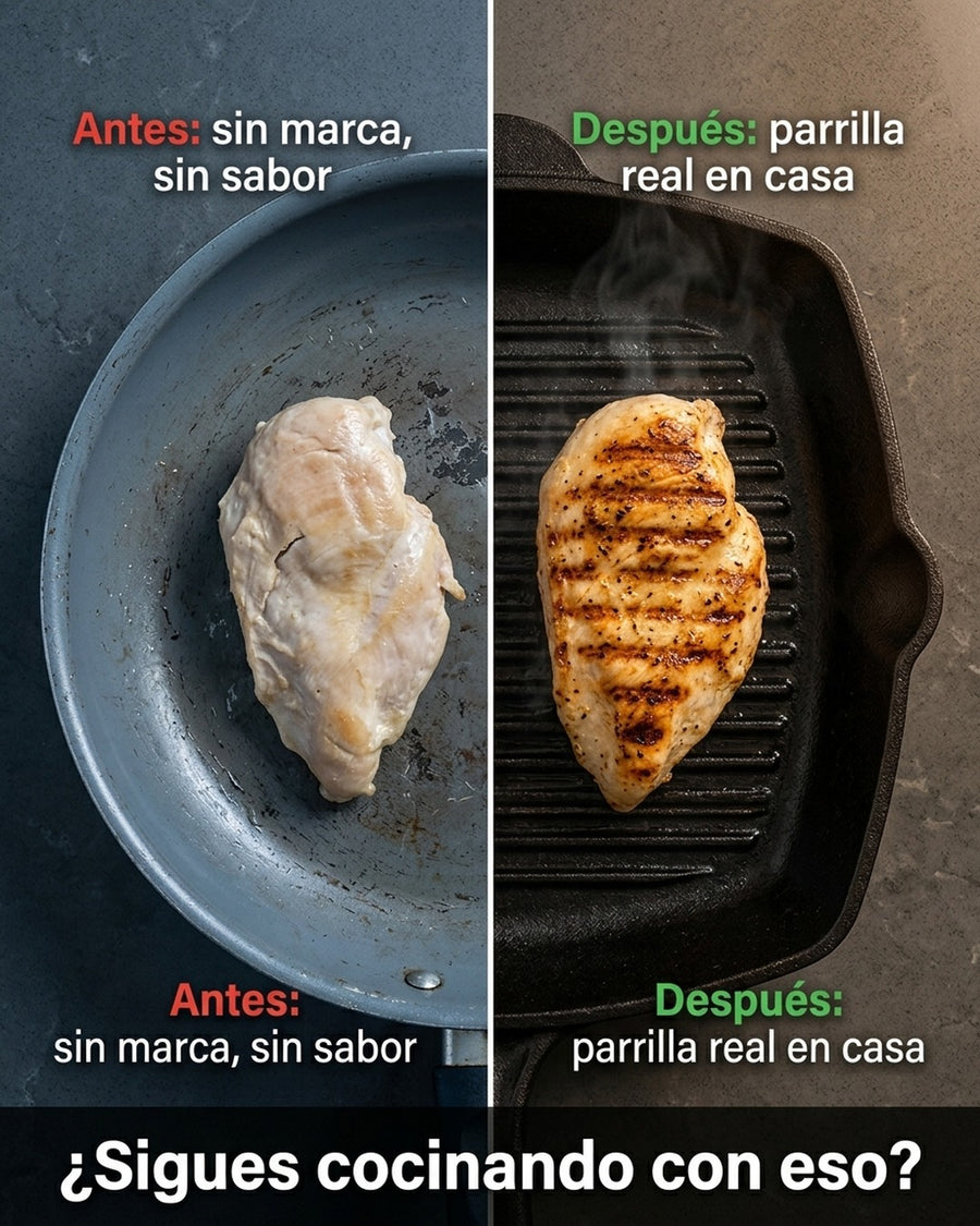 Sarten Cuadrado Asado Parrilla Cocina 26x26cm