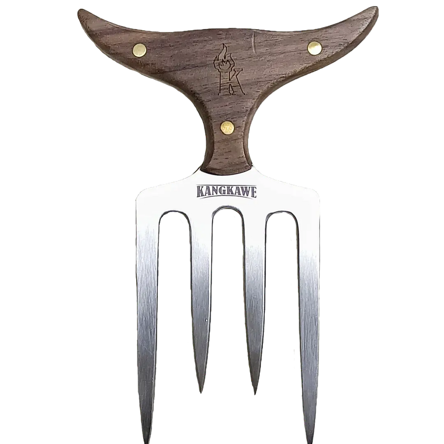 Garra de oso búfalo Kangkawe con funda de cuero, vista principal