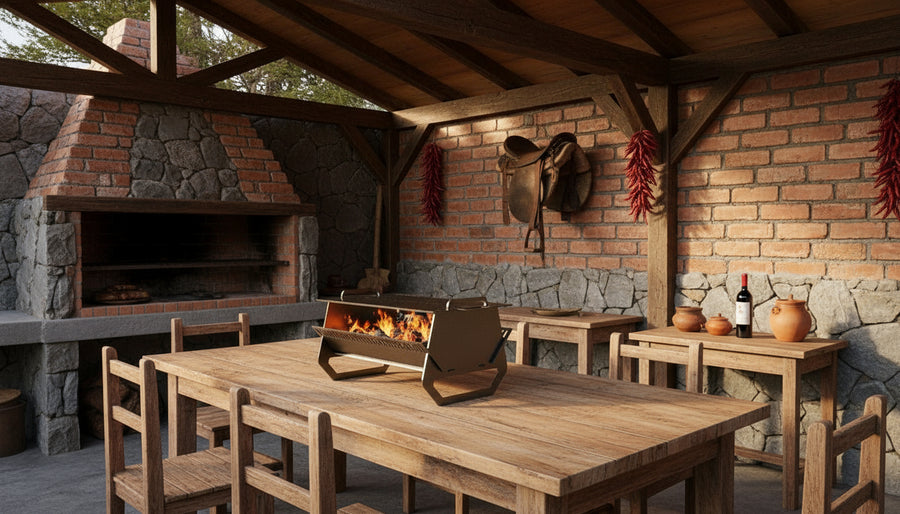 Parrilla Portátil de Camping en Acero al Carbón (3mm)