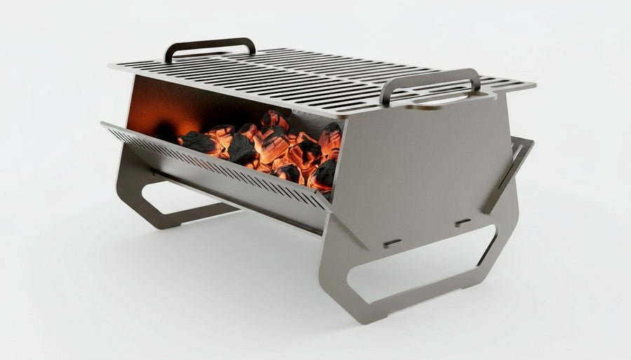 Parrilla Portátil de Camping en Acero al Carbón (3mm)