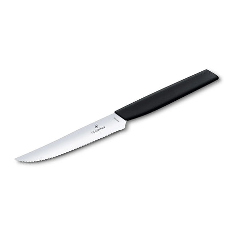 Cuchillo Victorinox Bistec Swiss Modern Hoja 12 cm Negro