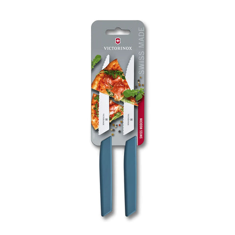 Set de Cuchillos Victorinox Carne Swiss Modern Hoja 12 cm Azul 6.9006.12W2B
