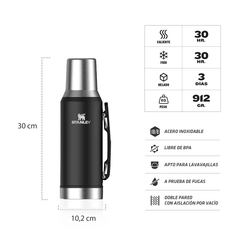 MATE SYSTEM CLASSIC NEGRO | 1.2 LT + Grabado Gratis