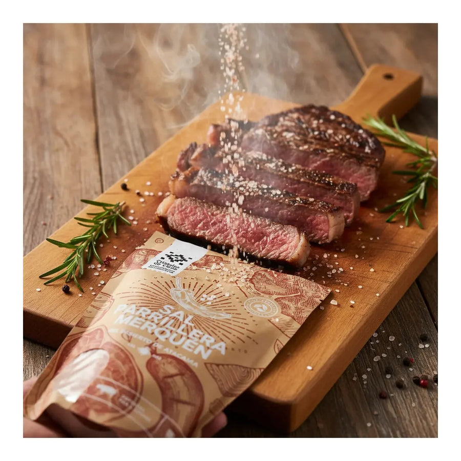 Sal de Mar Merquen Parrillera Cristales de Chile 450 g