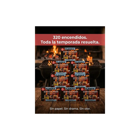10x Cajas 32 Pastillas Iniciador De Fuego Quincho Parrilla