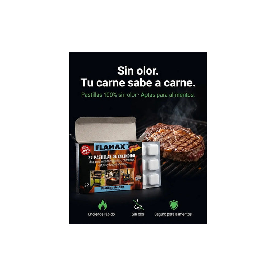 10x Cajas 32 Pastillas Iniciador De Fuego Quincho Parrilla