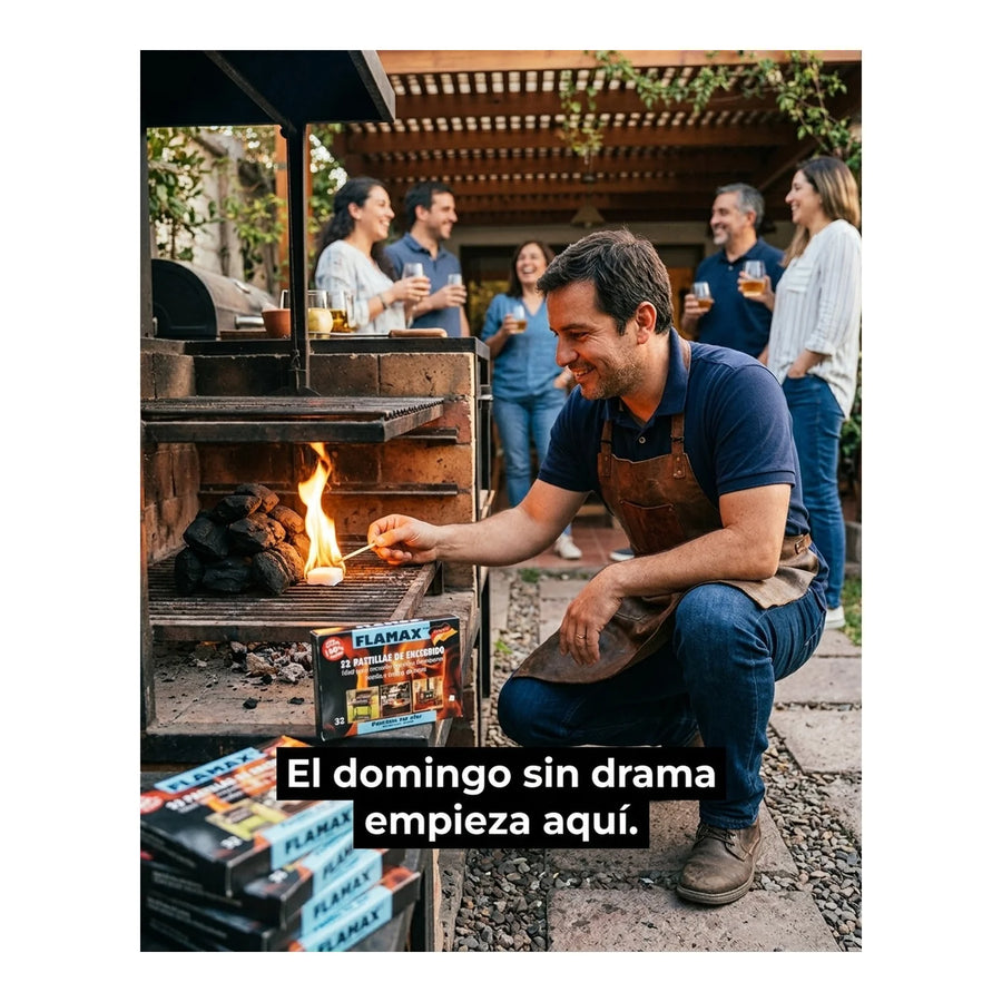 10x Cajas 32 Pastillas Iniciador De Fuego Quincho Parrilla