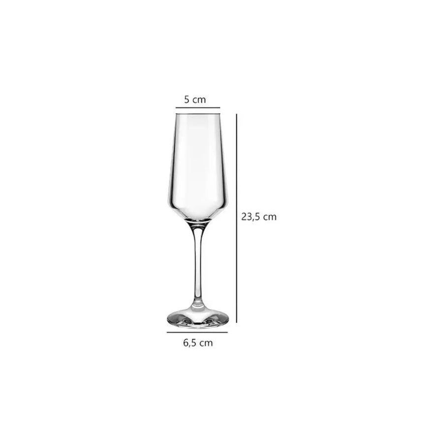12 Copas 225ml Champagne Brunello Premium Nadir