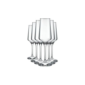 6 Copas Champagne Flauta Espumante 225cc Premium Nadir Transparente