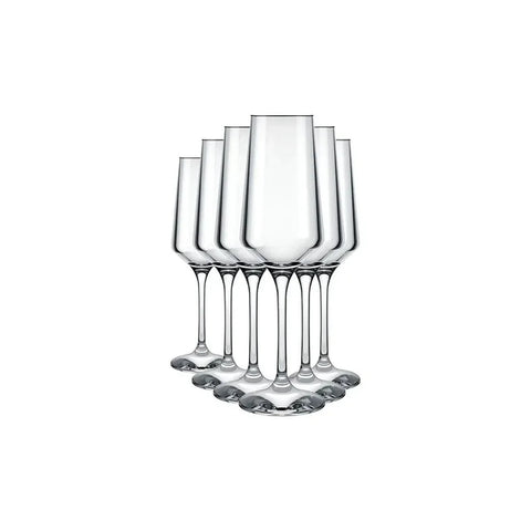 6 Copas Champagne Flauta Espumante 225cc Premium Nadir Transparente