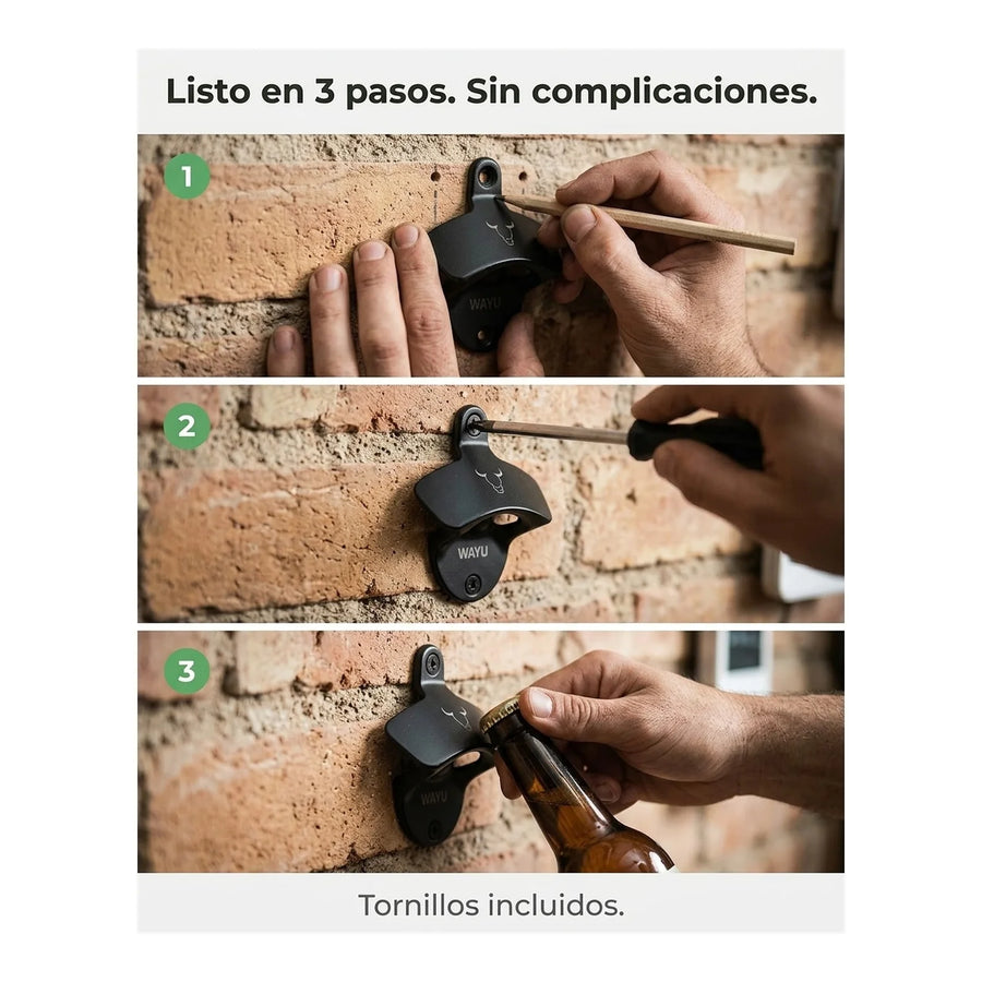 Abridor Destapador Cerveza Pared Botella - Marca Wayu