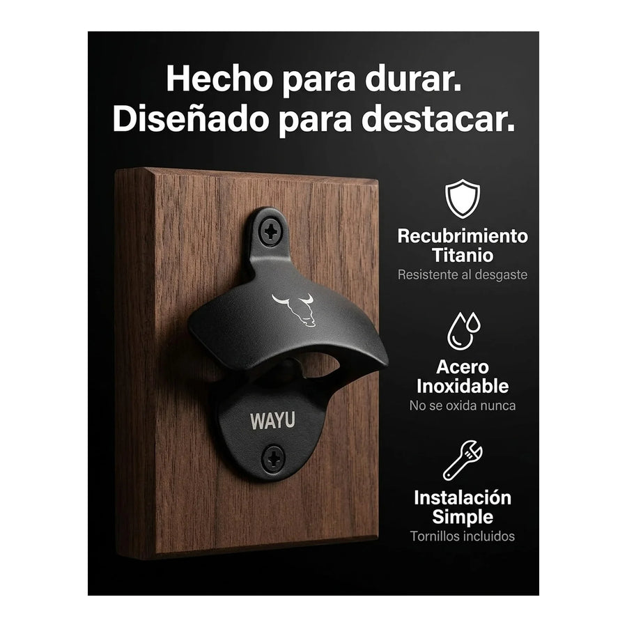 Abridor Destapador Cerveza Pared Botella - Marca Wayu