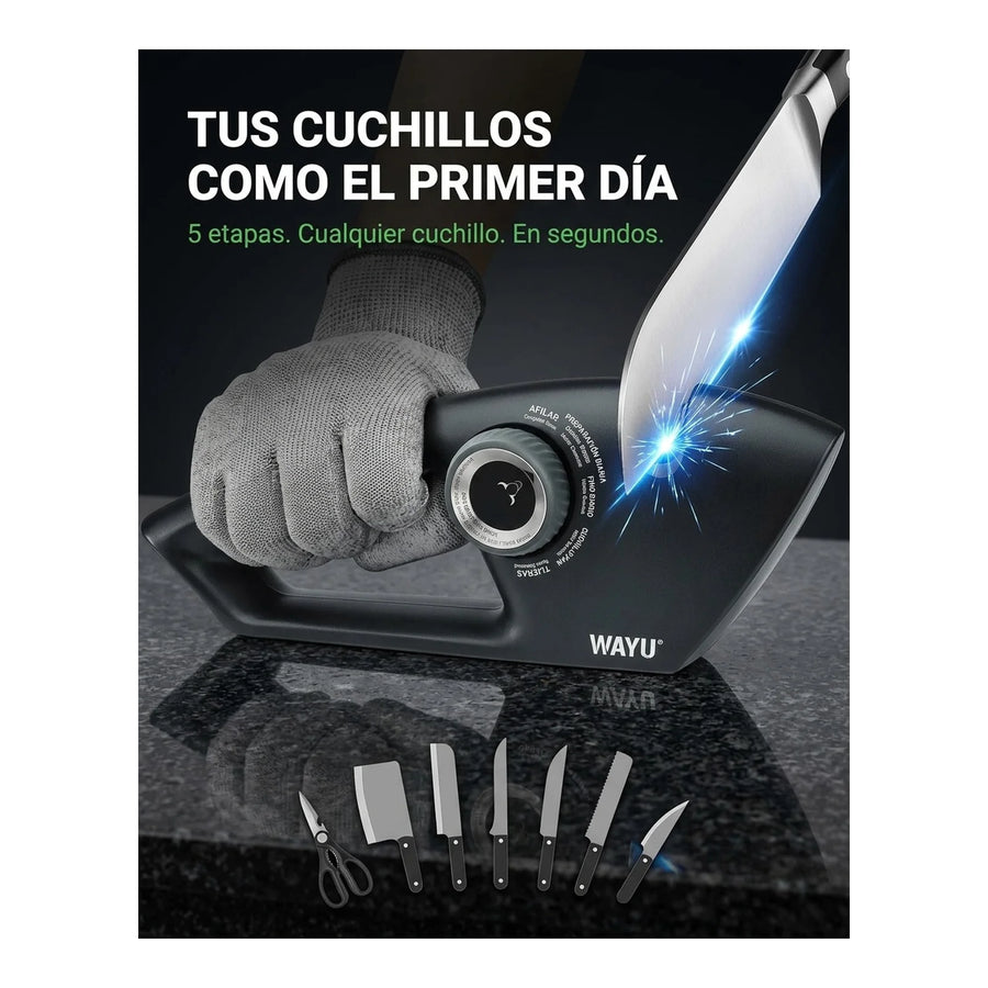 Afilador De Cuchillos Wayu 5 En 1 Manual