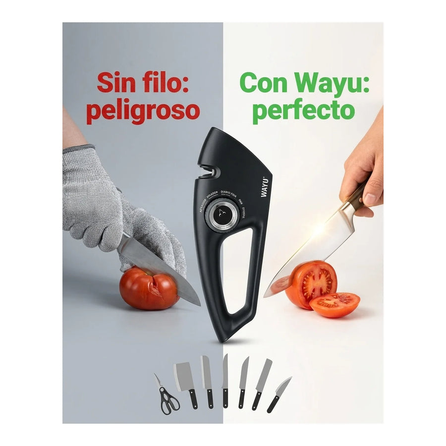 Afilador De Cuchillos Wayu 5 En 1 Manual