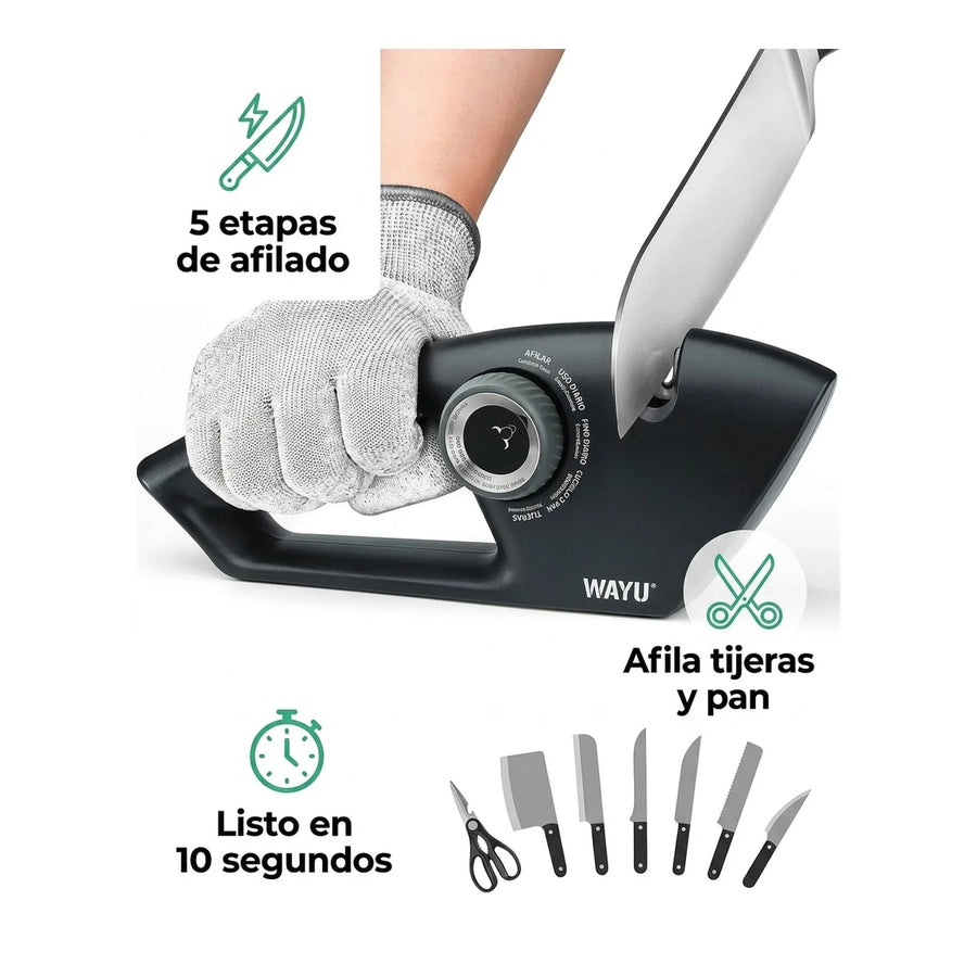 Afilador De Cuchillos Wayu 5 En 1 Manual