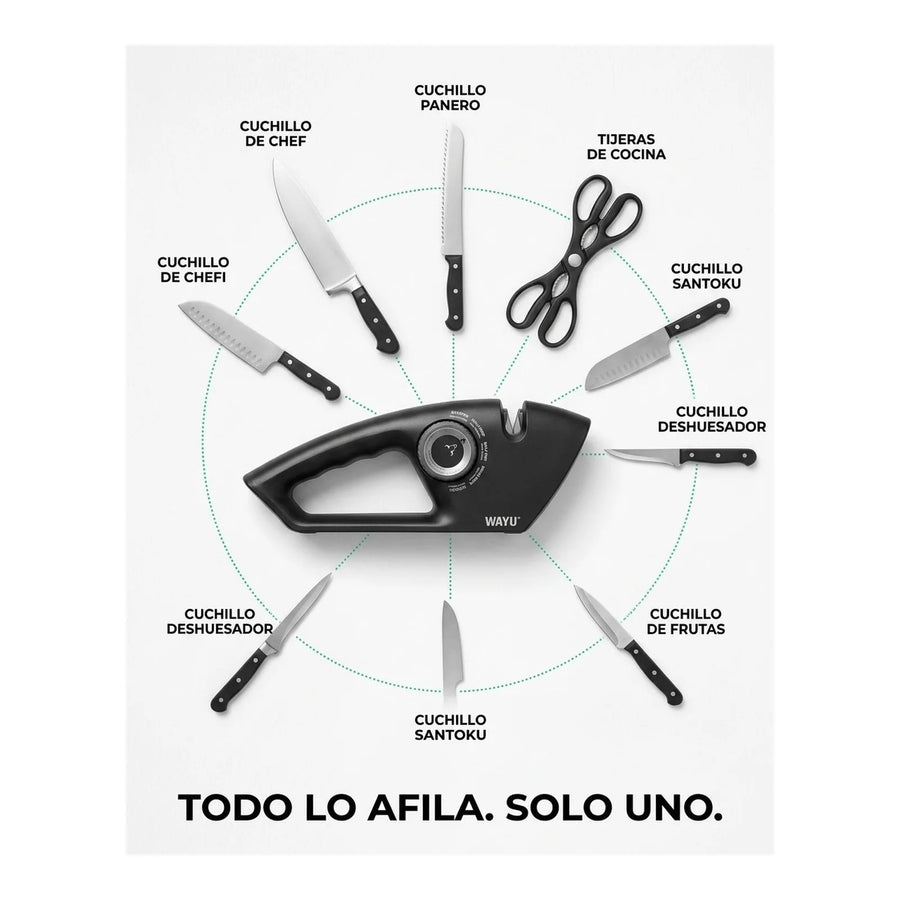 Afilador De Cuchillos Wayu 5 En 1 Manual