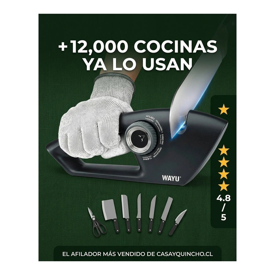 Afilador De Cuchillos Wayu 5 En 1 Manual