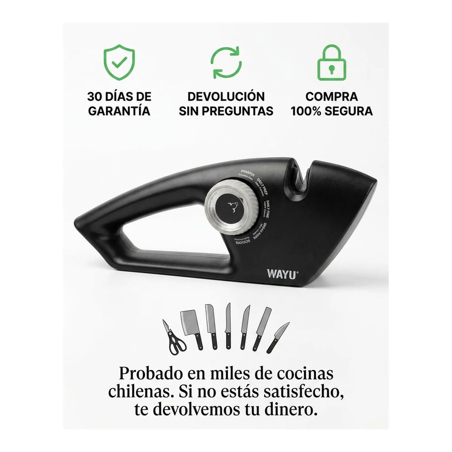 Afilador De Cuchillos Wayu 5 En 1 Manual