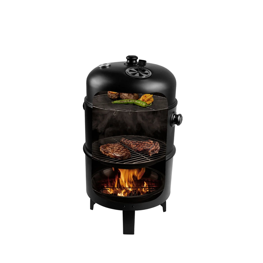 Ahumador Vertical Acero Inox 80cm — Brisket, Costillar y Pollo