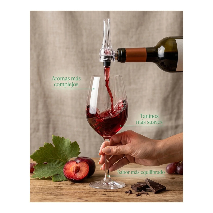 Aireador De Vino Premium Wayu Cocina Asado Parrilla Bbq