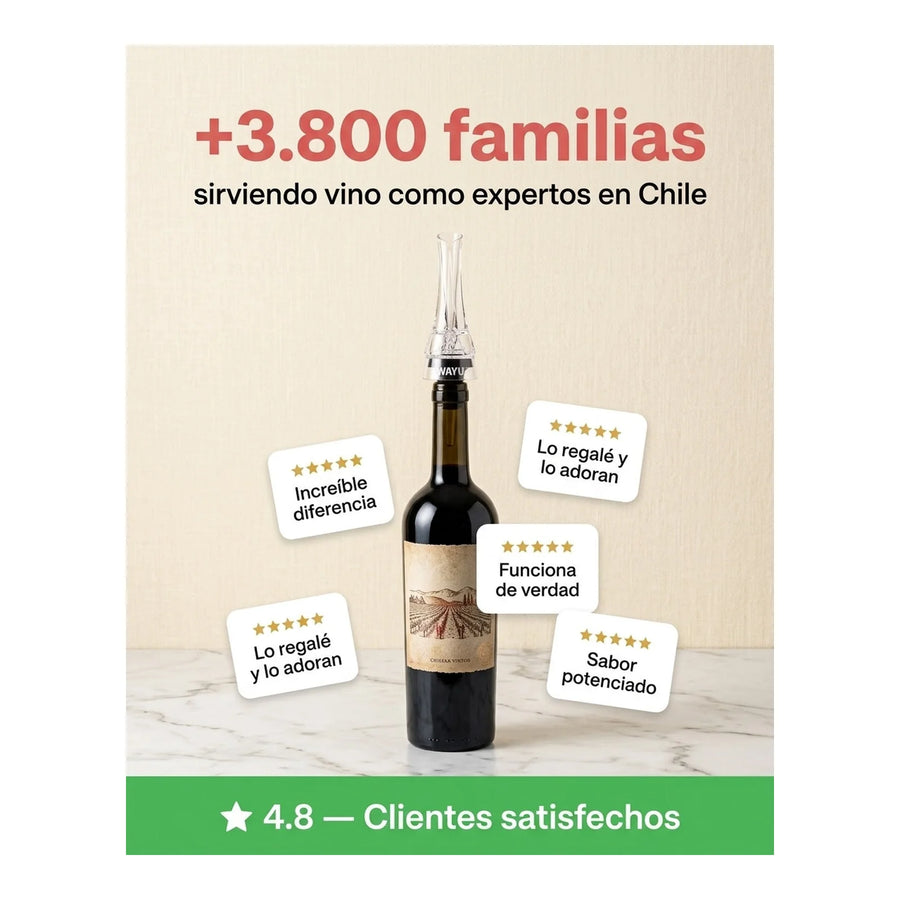 Aireador De Vino Premium Wayu Cocina Asado Parrilla Bbq