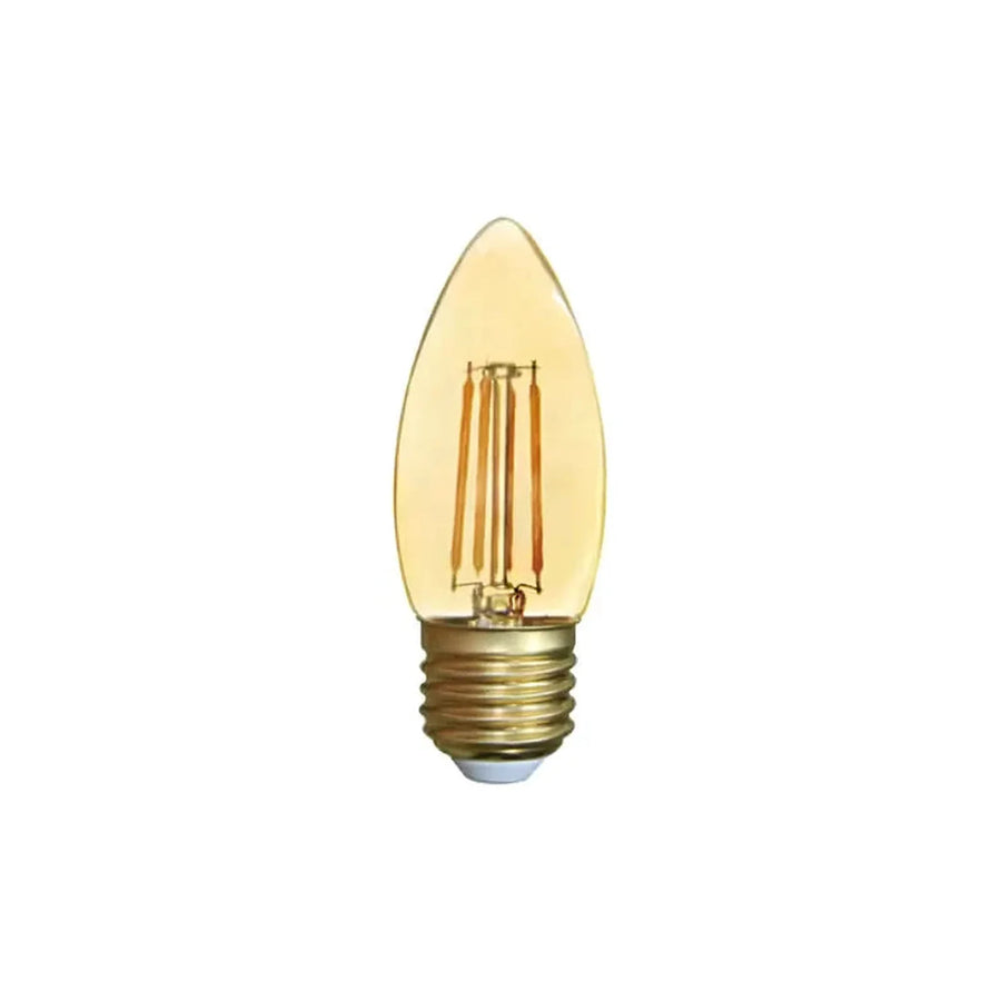 Ampolleta LED Filamento Vela C37 E27 4W Cálida