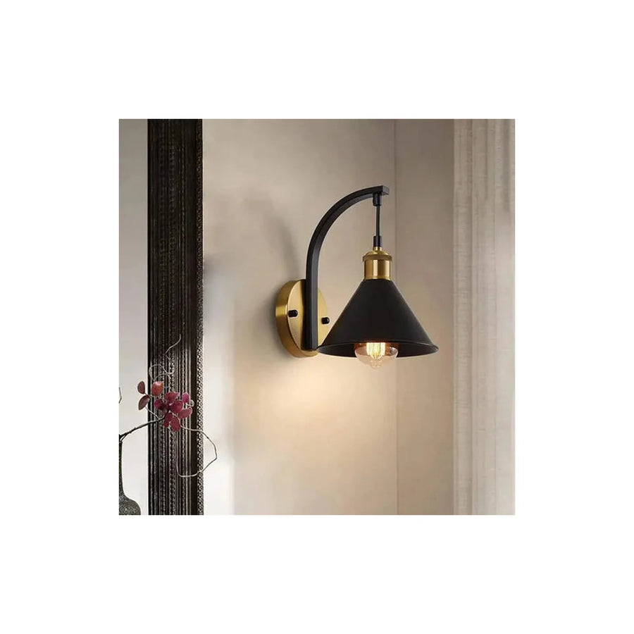Aplique colgante industrial E27 negro