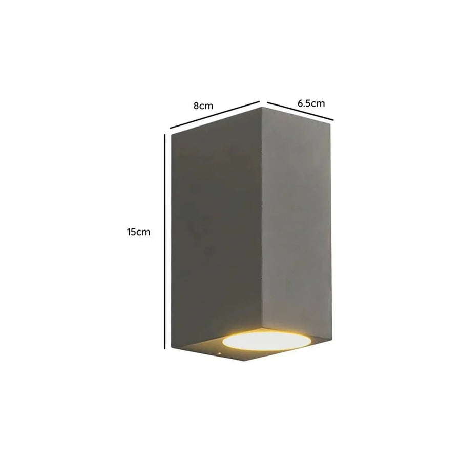 Aplique LED Exterior 2x5W Luz Cálida Gris - foto 3