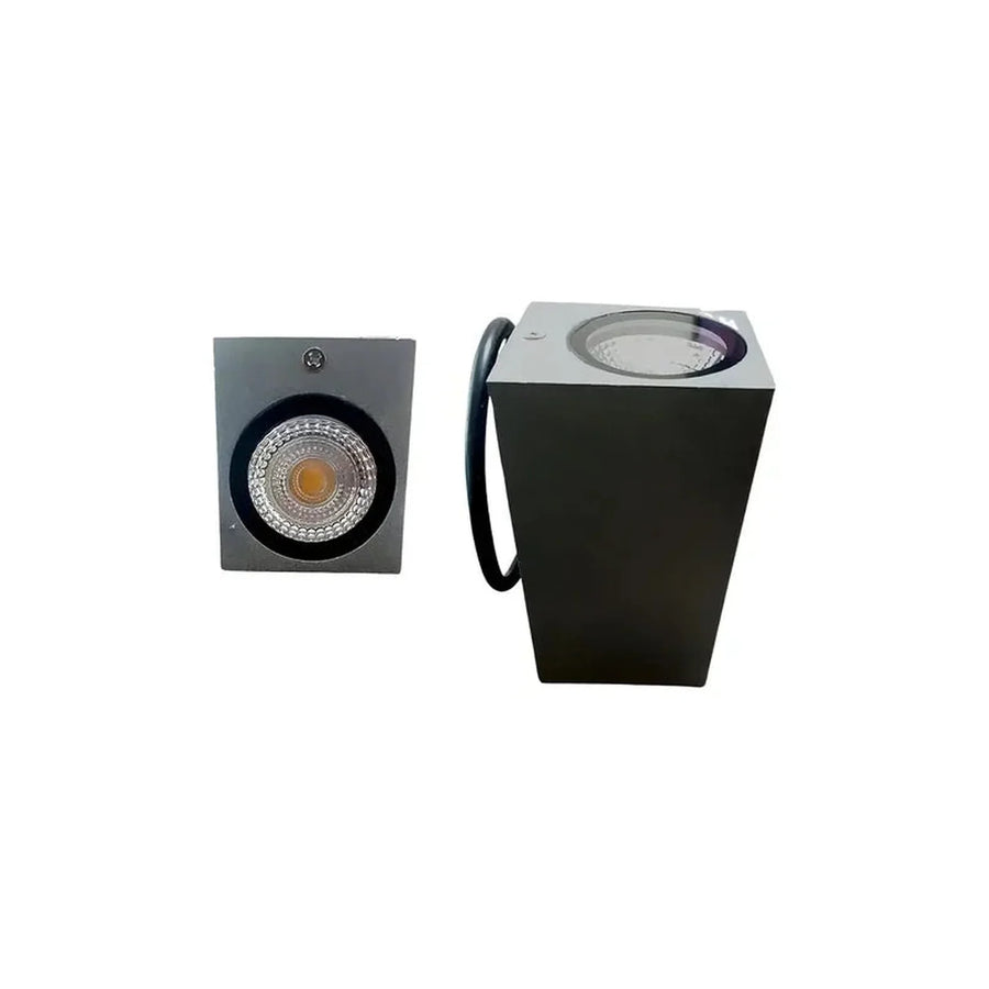 Aplique LED Exterior 2x5W Luz Cálida Gris - foto 5