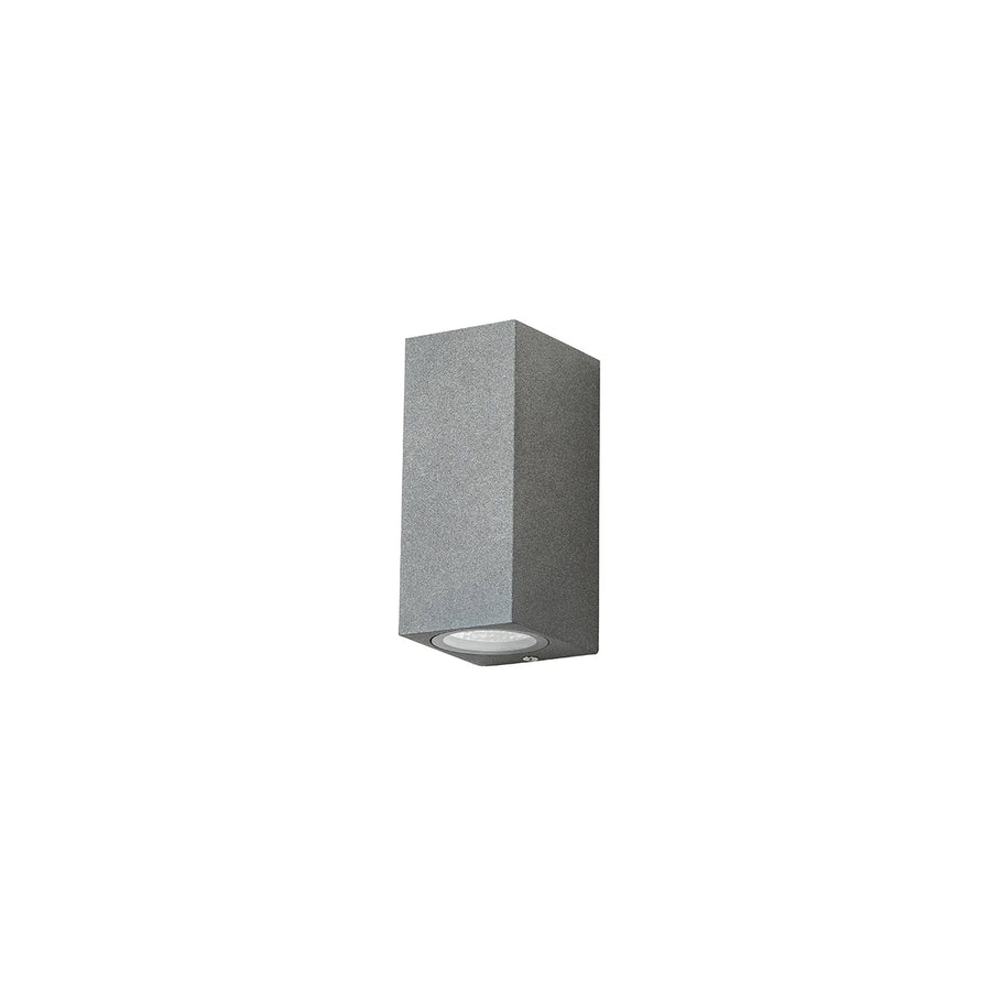 Aplique LED Exterior 2x5W Luz Cálida Gris