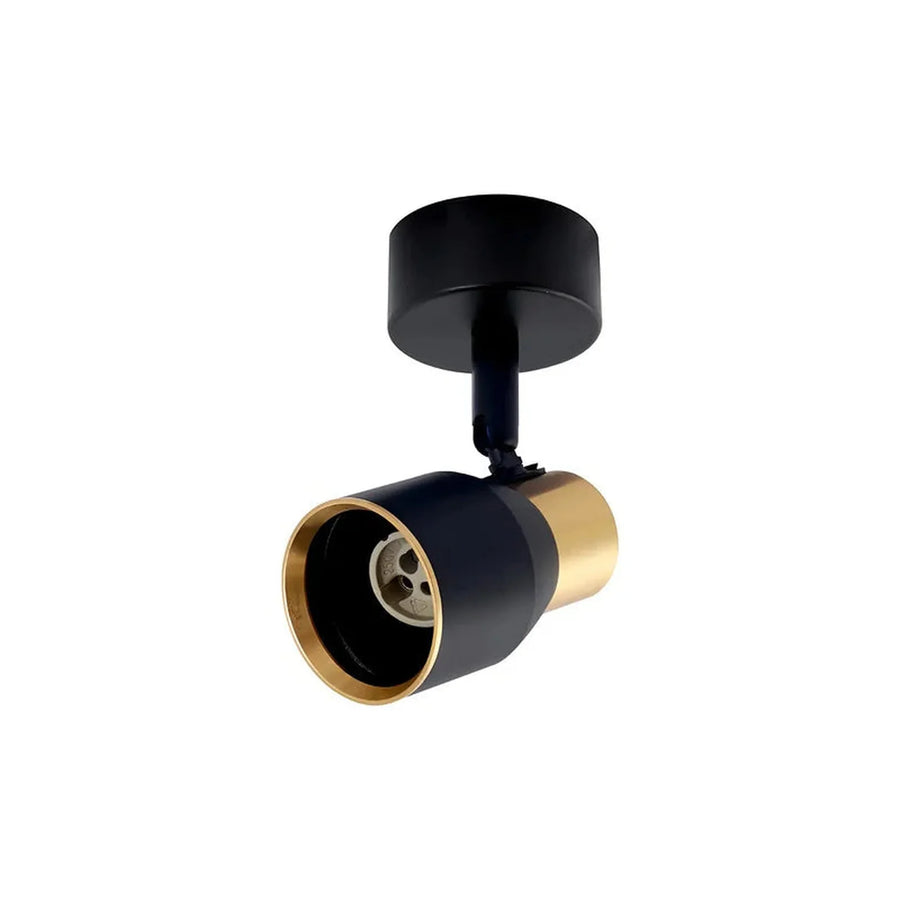 Aplique Porta GU10 Negro y Dorado