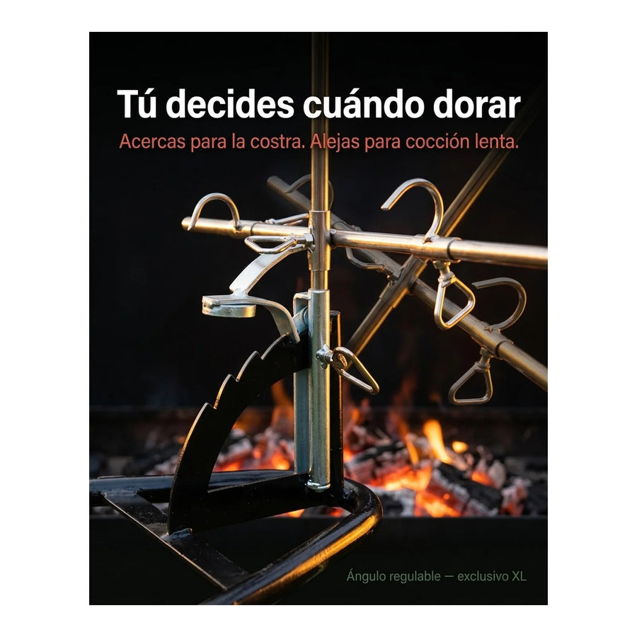 Asador Vertical a la Estaca XL — Cordero y Cortes Grandes | Parrilla