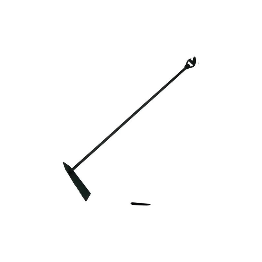 Atizador Para Carbón Parrilla 70cm Hierro Con Destapador