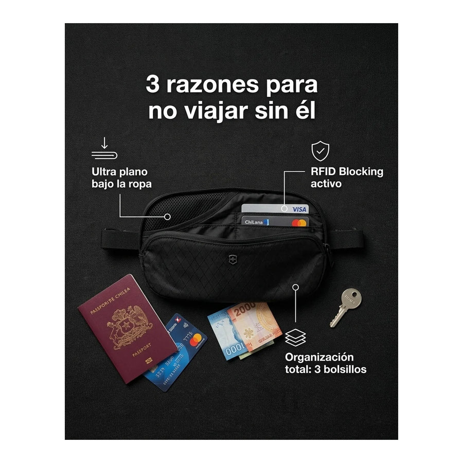 Banano Victorinox Cinturón De Viaje Riñonera Rfid Bloqueo