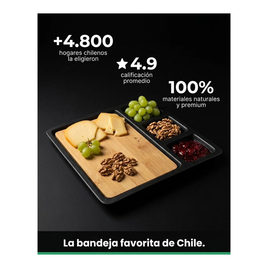 Bandeja De Aperitivo Bamboo Y Cerámica Wayu Coctail