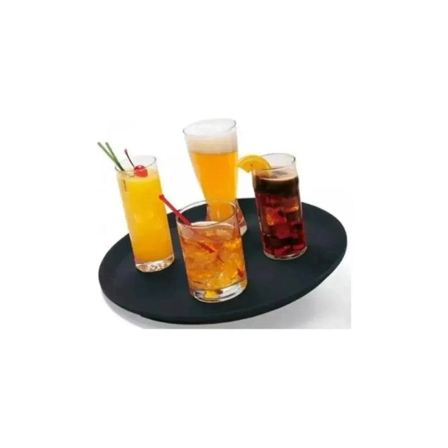 Bandeja Garzón Antideslizante 35cms Negra Restaurant Bar Negro