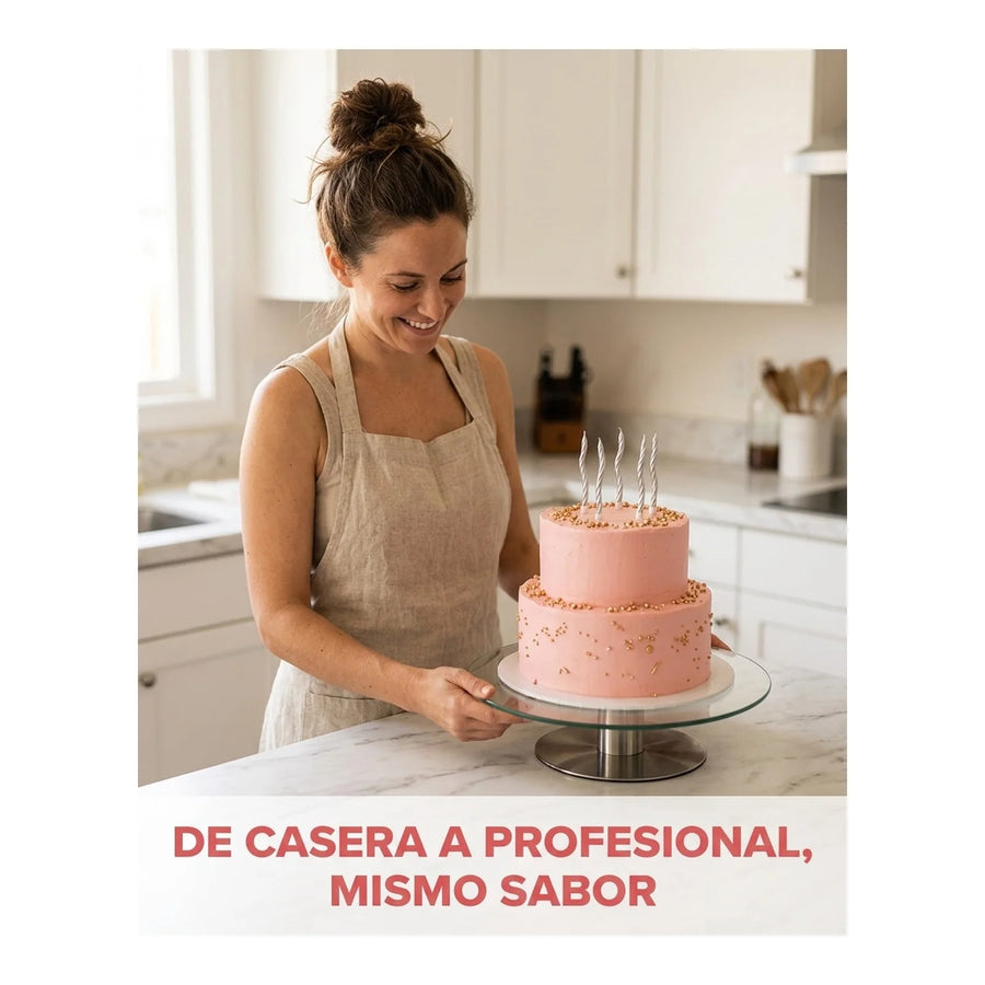 Base Giratoria Tortas Reposteria Soporte Pastel Inoxidable