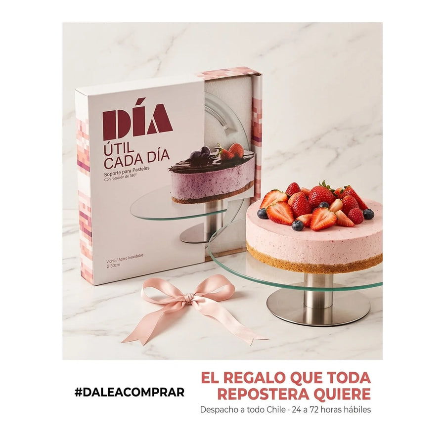 Base Giratoria Tortas Reposteria Soporte Pastel Inoxidable