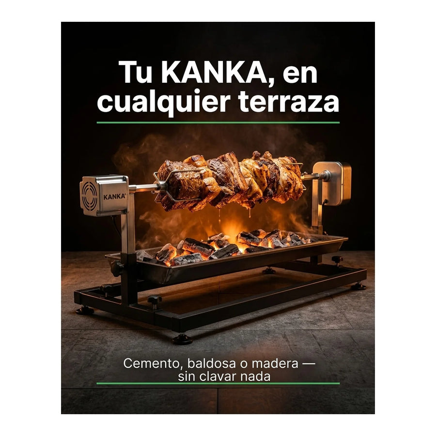 Base Para Asador Spiedo Kanka Parrilla Quincho Pisos Duros