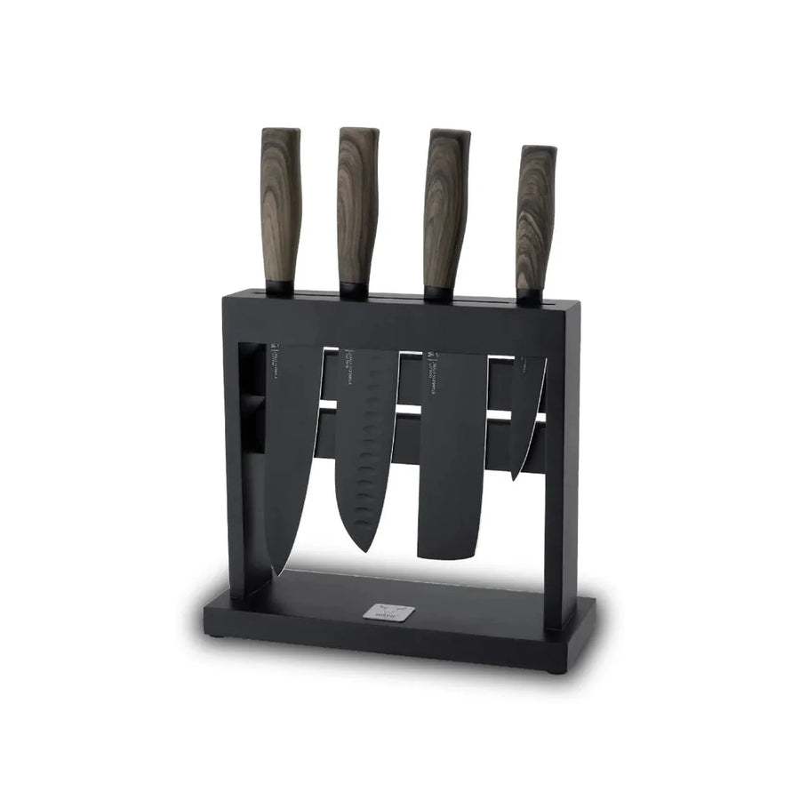 Block Soporte Para Cuchillos + Set 4pcs Wayu Asado Cocina (foto 3)