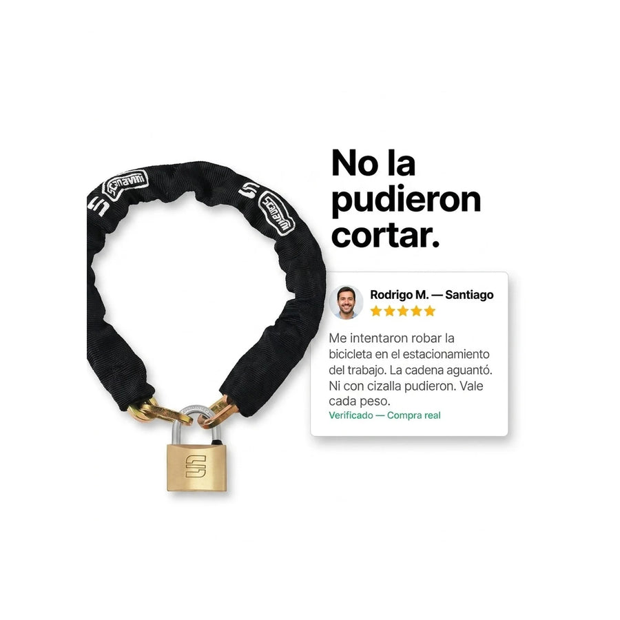 Cadena Seguridad Scanavini Anti Napoleón 60cm + Candado