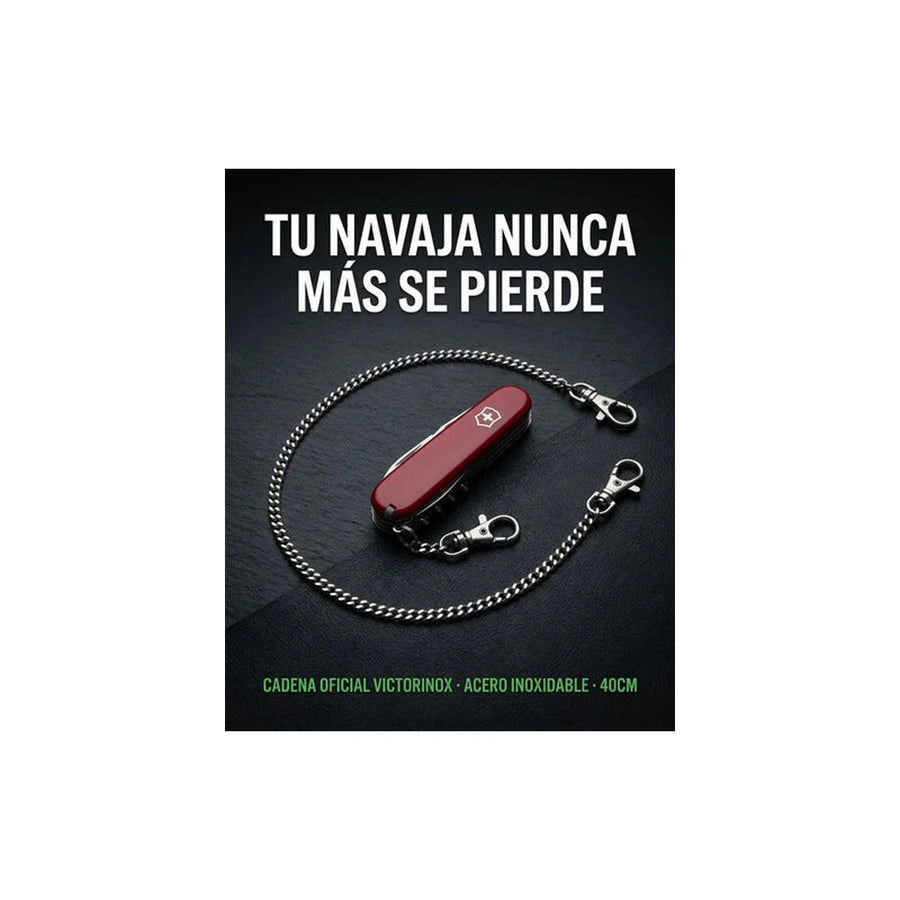 Cadena Victorinox De Metal Navajas 40cm 4.1815