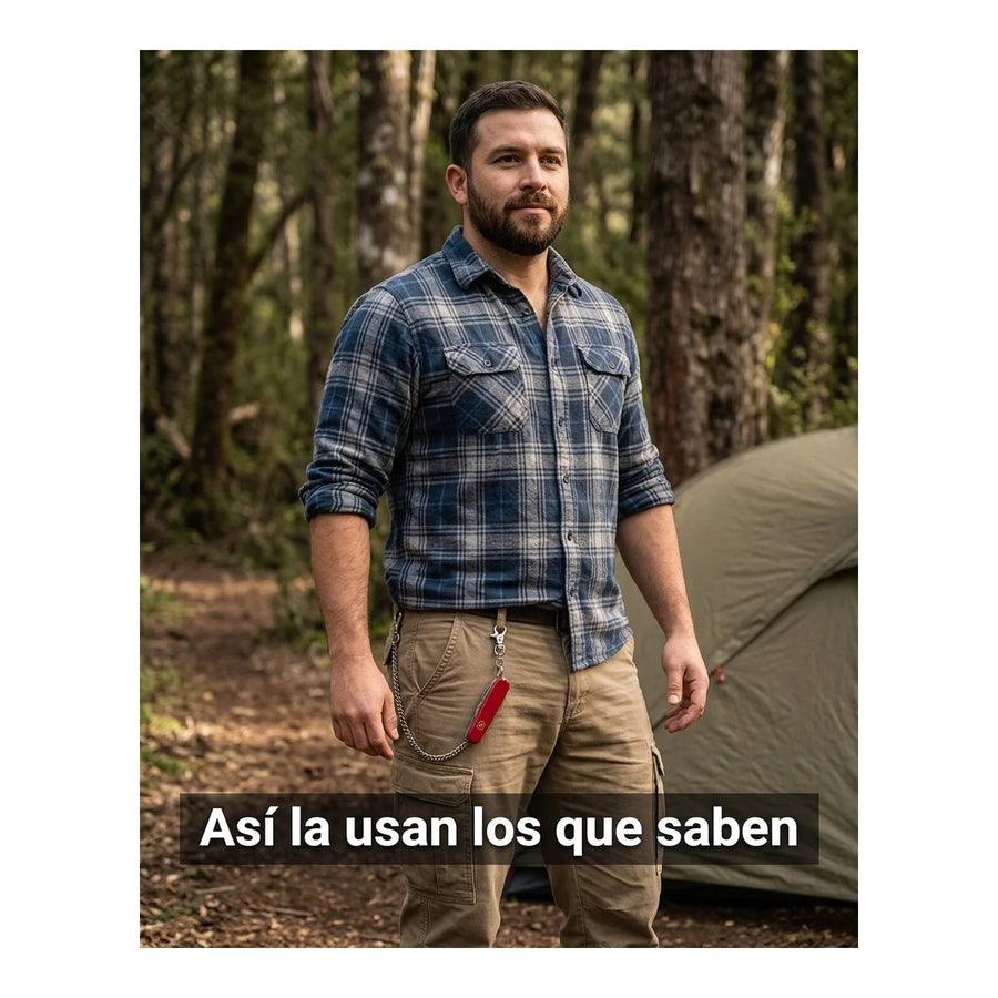 Cadena Victorinox De Metal Navajas 40cm 4.1815