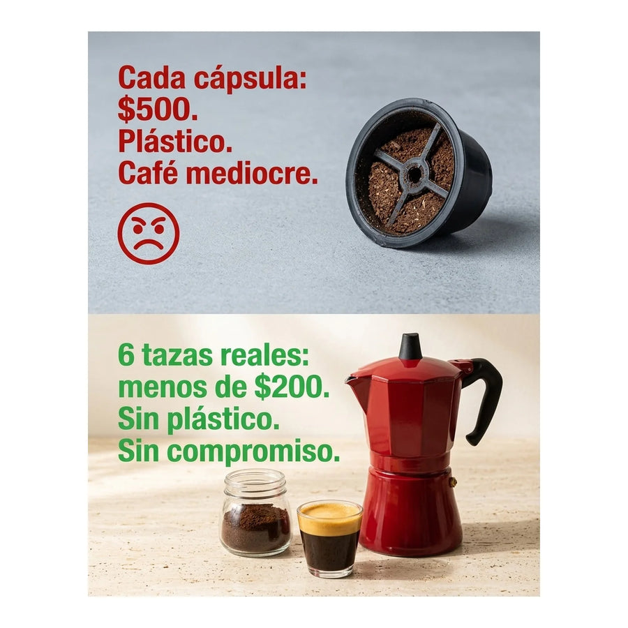 Cafetera Italiana Inducción Oroley Petra Red 6 Tazas Café